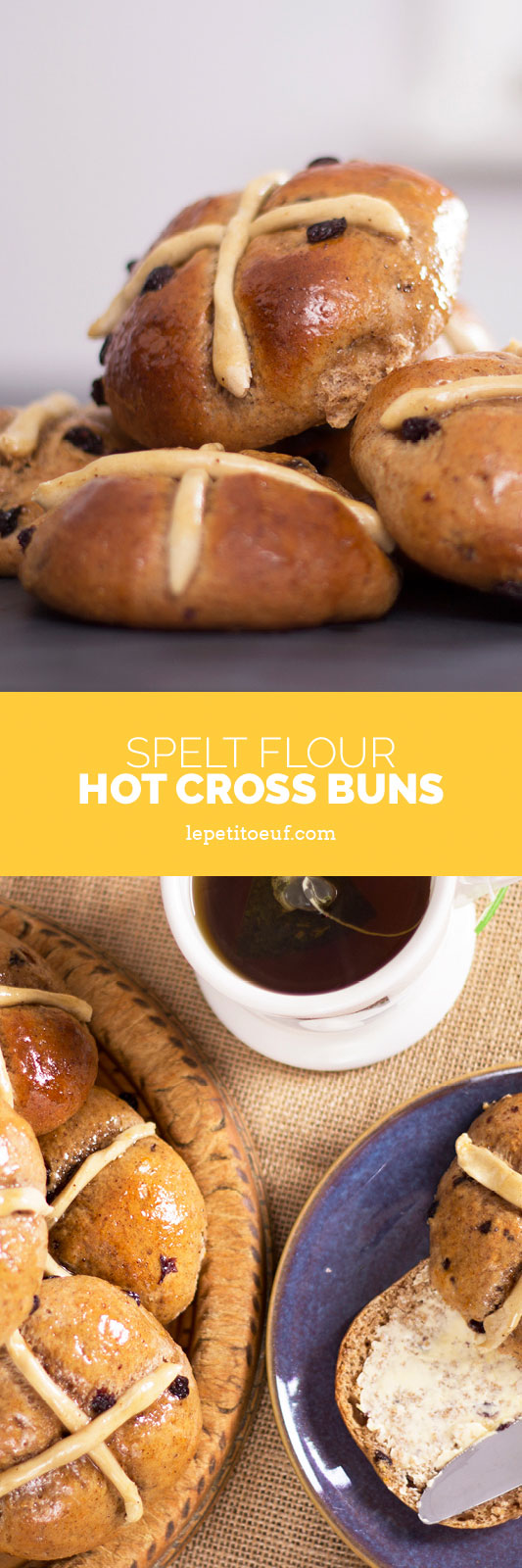These spiced spelt hot cross buns make perfect Easter treats, being beautifully flavoured with allspice and cinnamon plus orange zest and mixed fruit with a marmalade glaze. Its also a reduced sugar recipe and wheat free, using wholesome spelt flour instead or traditional wheat and can be made with goat milk and butter.