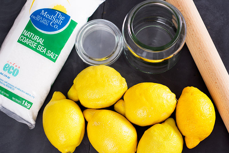 Jar of preserved lemons