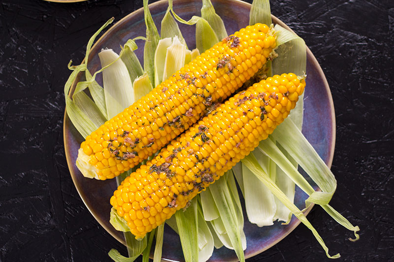 Anchovy butter with sweetcorn