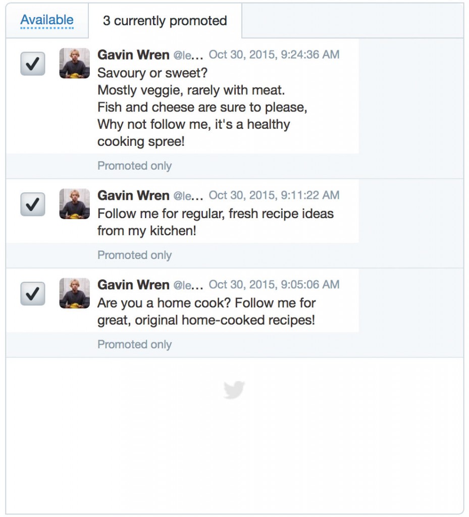 Twitter ad creatives tweets blog examples