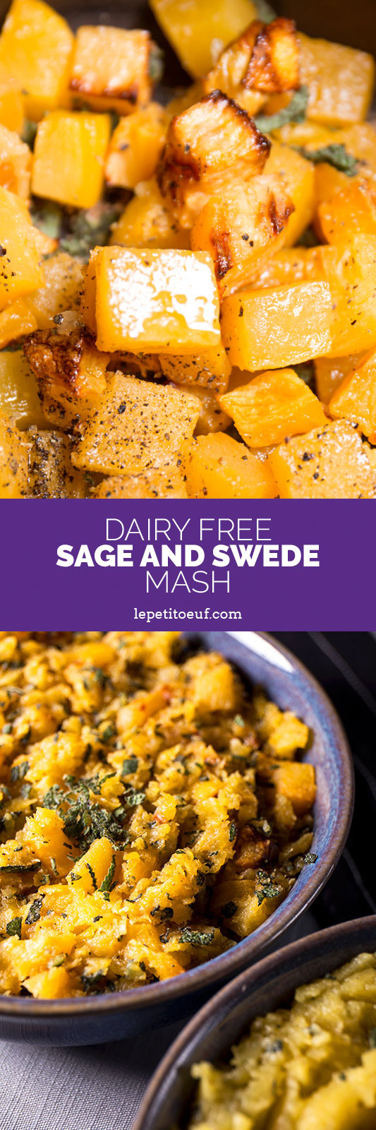 Dairy free sage and swede mash