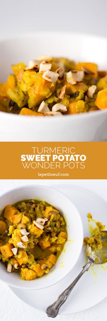 Turmeric sweet potato wonder pots