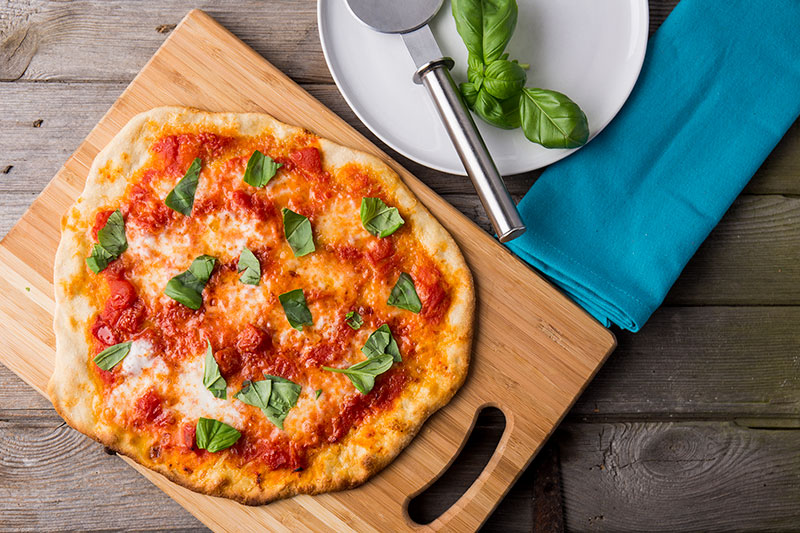 Perfect spelt pizza bases made with spelt flour to create crispy, thin crust, beautiful homemade pizzas that any Italian would be proud of to top how you like or enjoy the beauty of a margherita, perfect for the summer weather and a meal that everyone can get involved in.