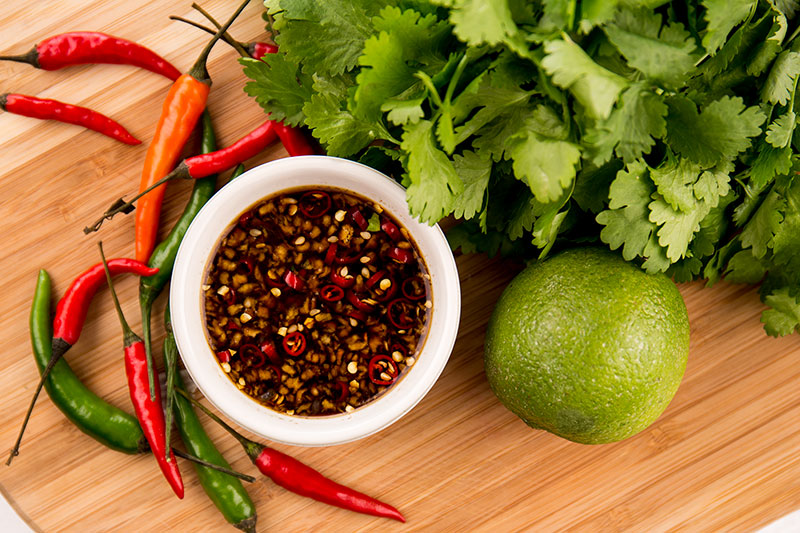This sweet and spicy thai dipping sauce is the perfect addition to salads, meat or fish, or as a dip to go with spring rolls, summer rolls or anything else that needs an extra kick. Made with just five ingredients it’s got a powerful chilli kick with potent flavours of fish sauce, lime juice, garlic and palm sugar. It’s the perfect summer sauce, regardless of whether the sun is shining or not! Find the full recipe at brainfoodstudio.com