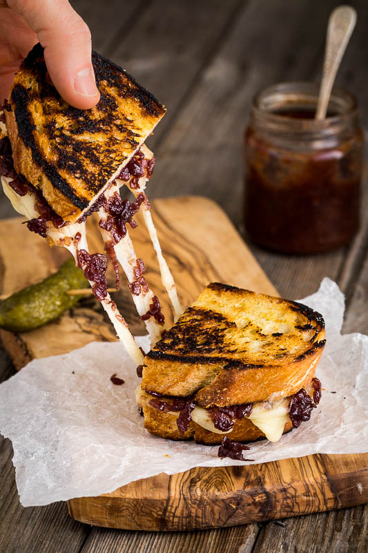 Here's a food photography lightroom tutorial along with how to make the perfect sourdough cheese toastie with homemade red onion chutney.