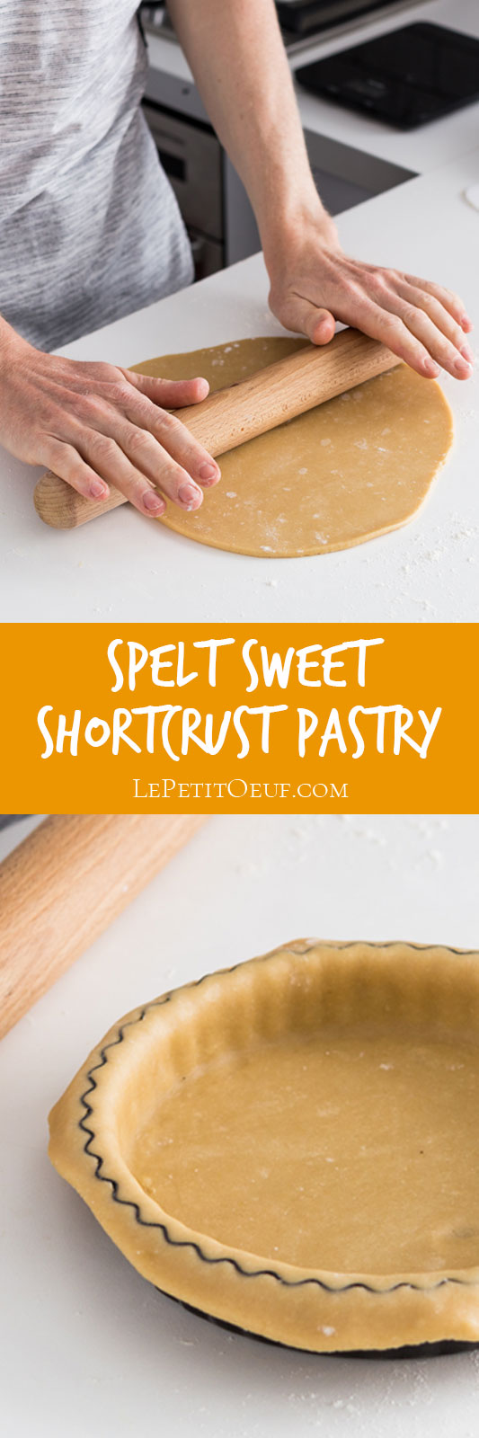 Today's recipe is spelt sweet shortcrust pastry, otherwise known as pâte sucrée, a staple ingredient for your culinary knowledge banks, a sweet base which can turn it's hand to many creations in the kitchen. 