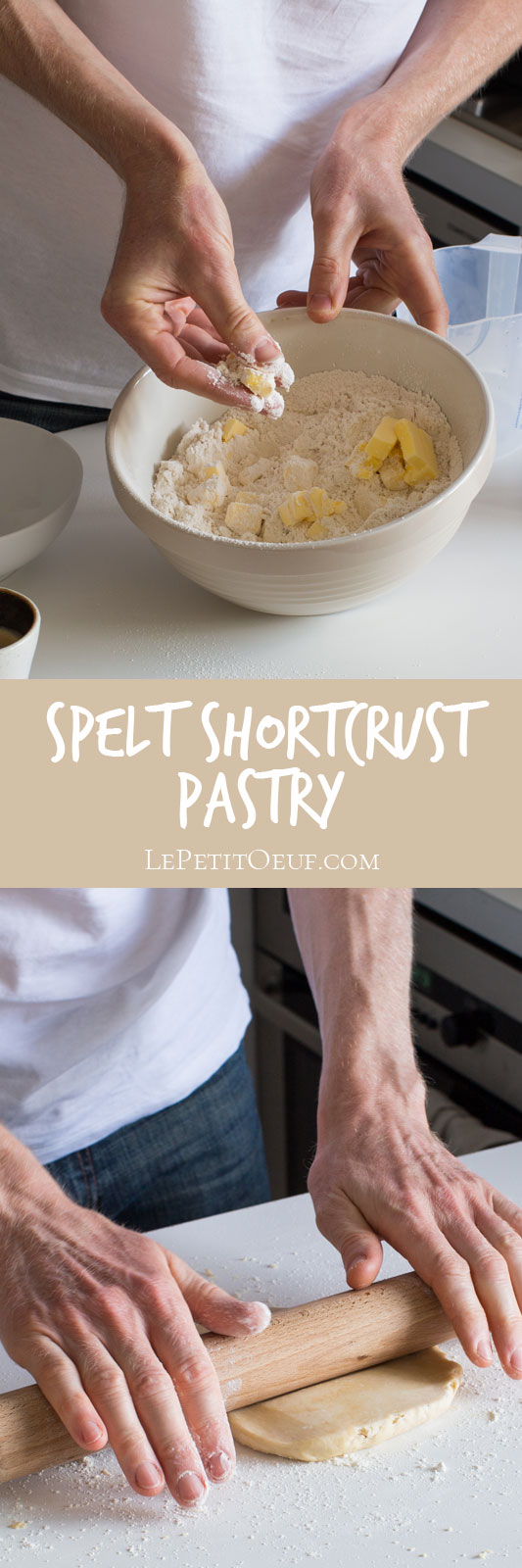 Spelt shortcrust pastry is a basic necessity for any home cook or baker and here's a soft, tender version made using spelt flour.
